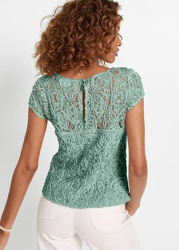 Blusa in pizzo, bonprix