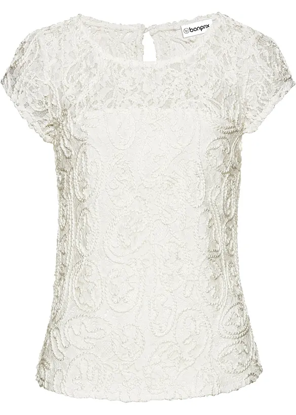 Blusa in pizzo, bonprix