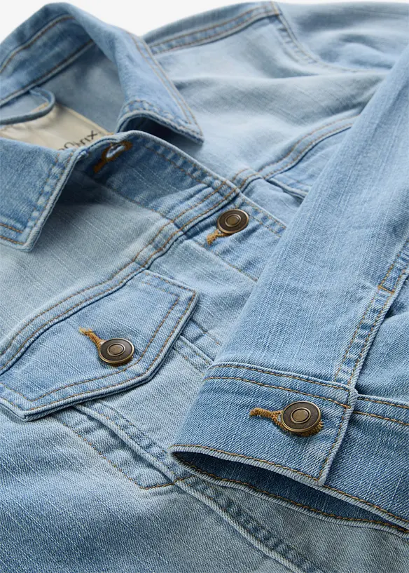 Giacca di jeans elasticizzata basic, bonprix