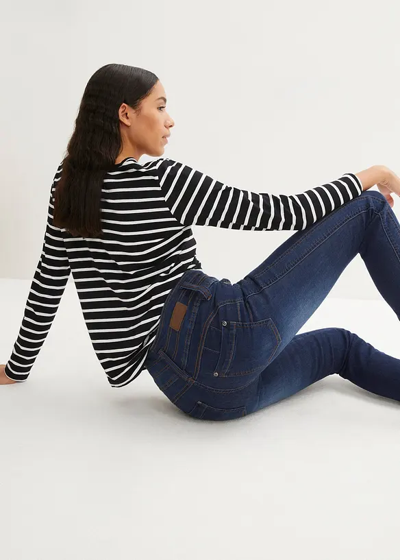 Jeans modellanti slim, vita alta, bonprix