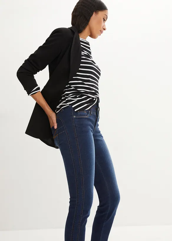 Jeans modellanti slim, vita alta, bonprix