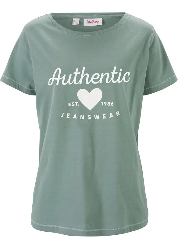 T-shirt in puro cotone, bonprix