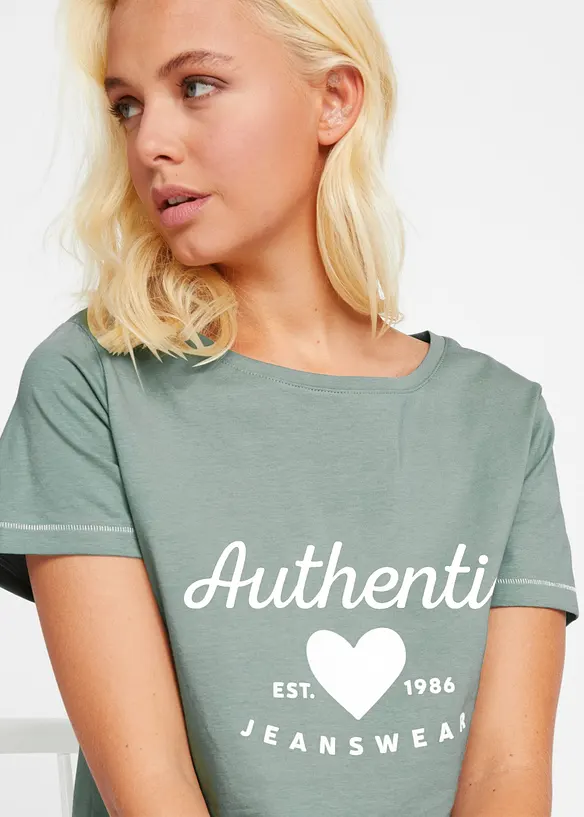 T-shirt in puro cotone, bonprix