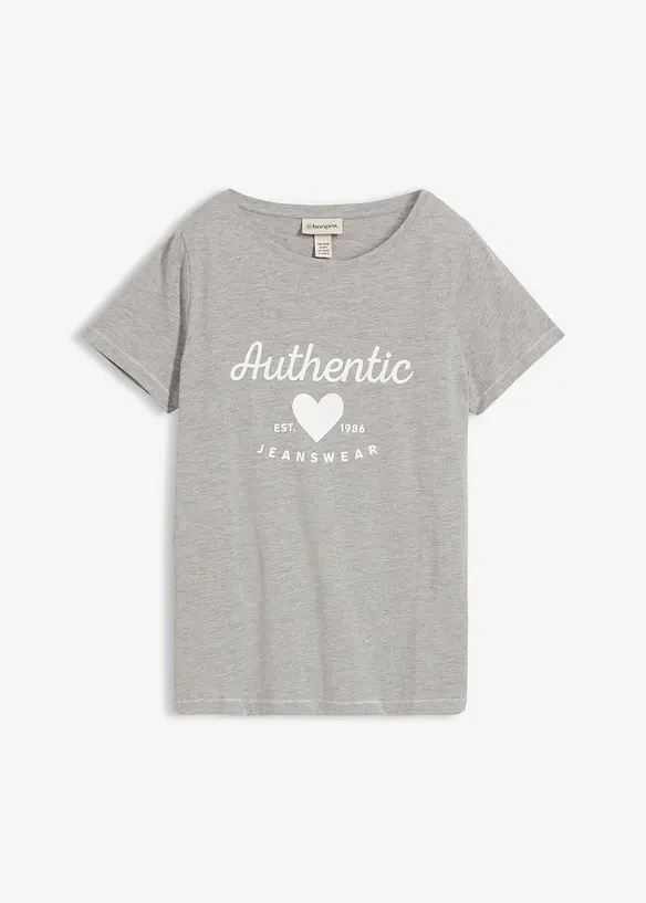 T-shirt in puro cotone, bonprix