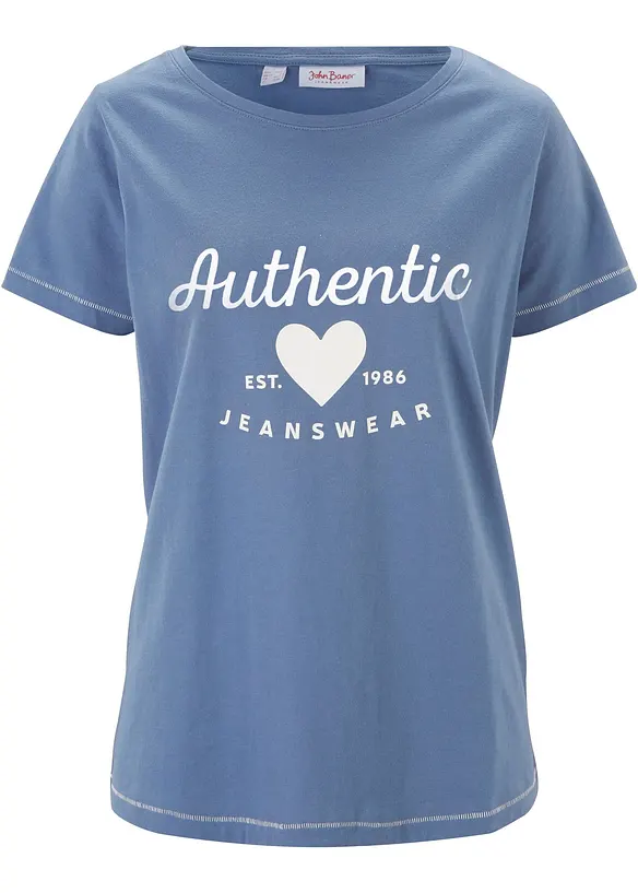 T-shirt in puro cotone, bonprix