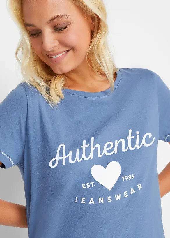 T-shirt in puro cotone, bonprix