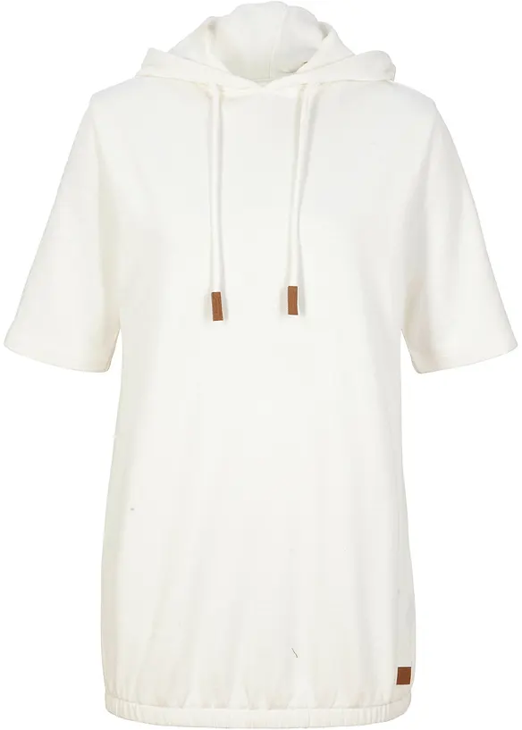 Felpa con cappuccio in misto cotone, bonprix