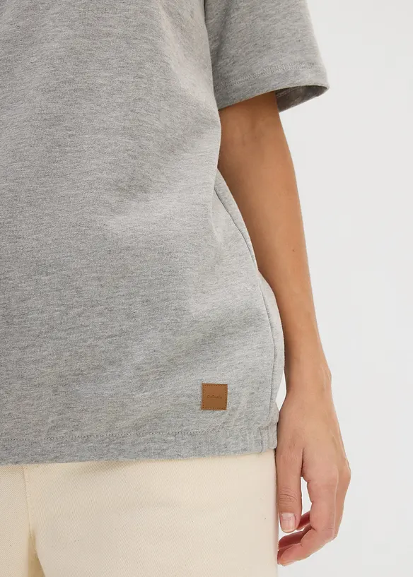 Felpa con cappuccio in misto cotone, bonprix