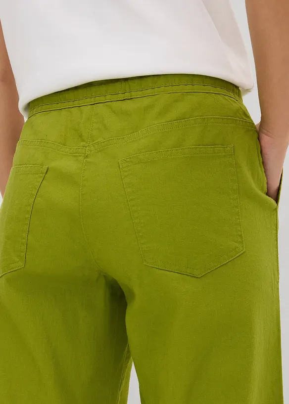 Pantaloni a palazzo in misto lino, bonprix