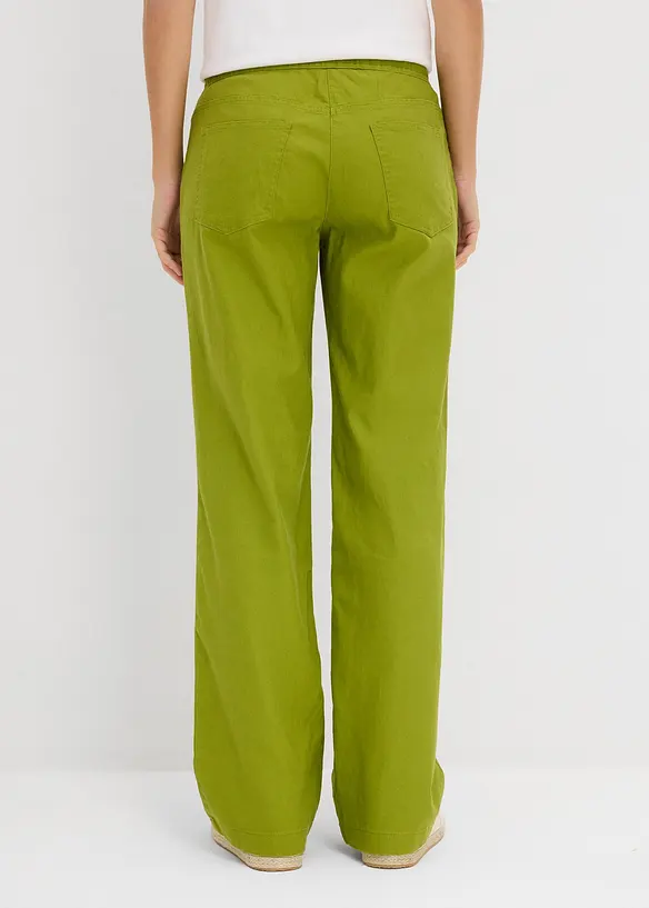 Pantaloni a palazzo in misto lino, bonprix