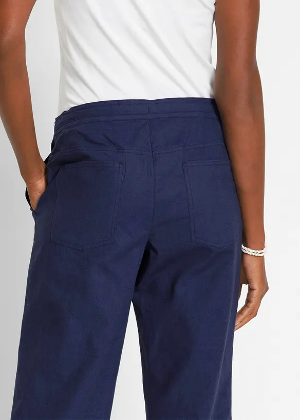 Pinocchietti in misto lino, bonprix