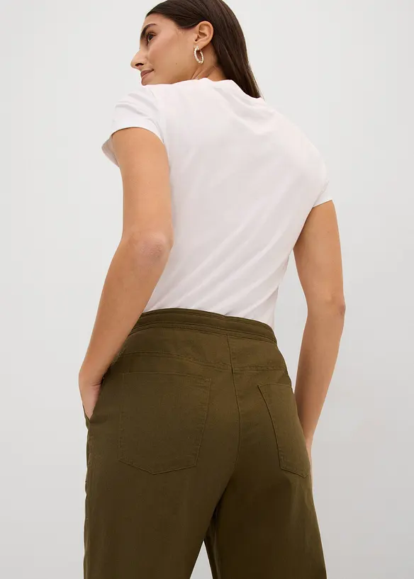 Pinocchietti in misto lino, bonprix