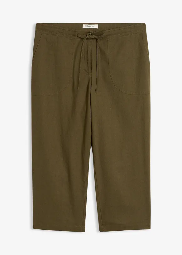 Pinocchietti in misto lino, bonprix