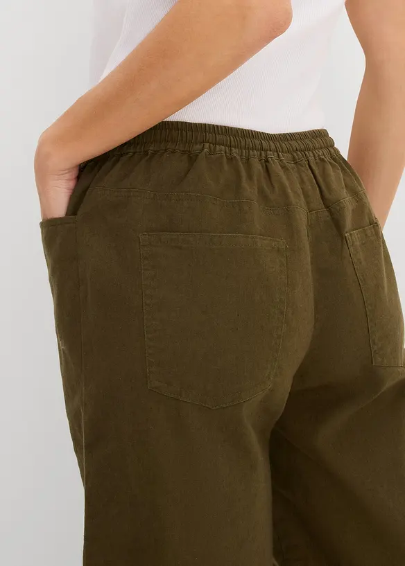 Bermuda in misto lino, bonprix