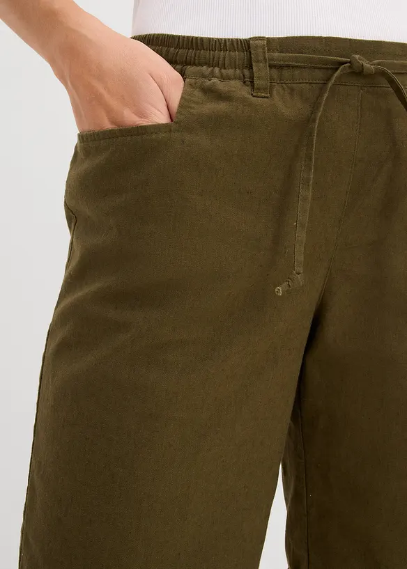 Bermuda in misto lino, bonprix