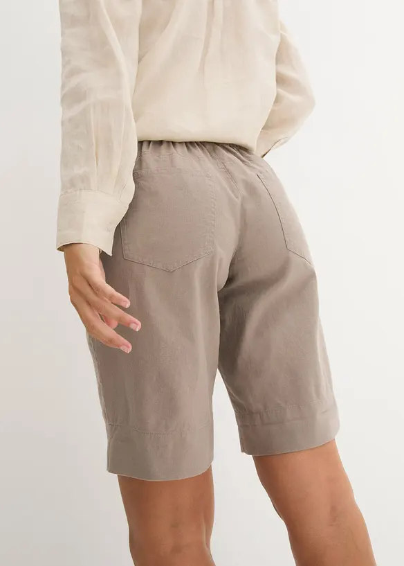 Bermuda in misto lino, bonprix