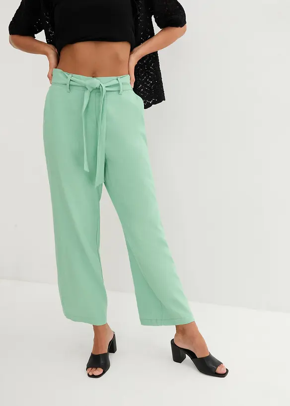 Pantaloni culotte in misto lino leggero, bonprix