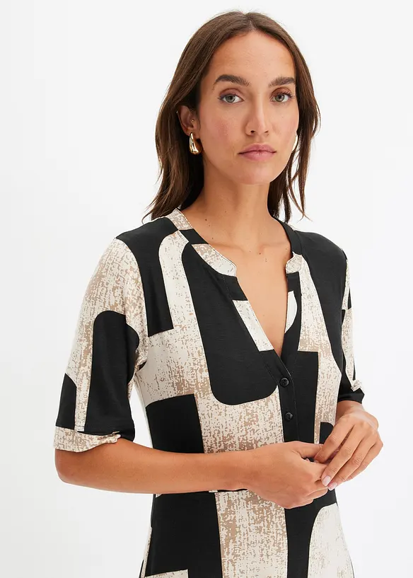 Abito lungo in morbido misto viscosa, bonprix