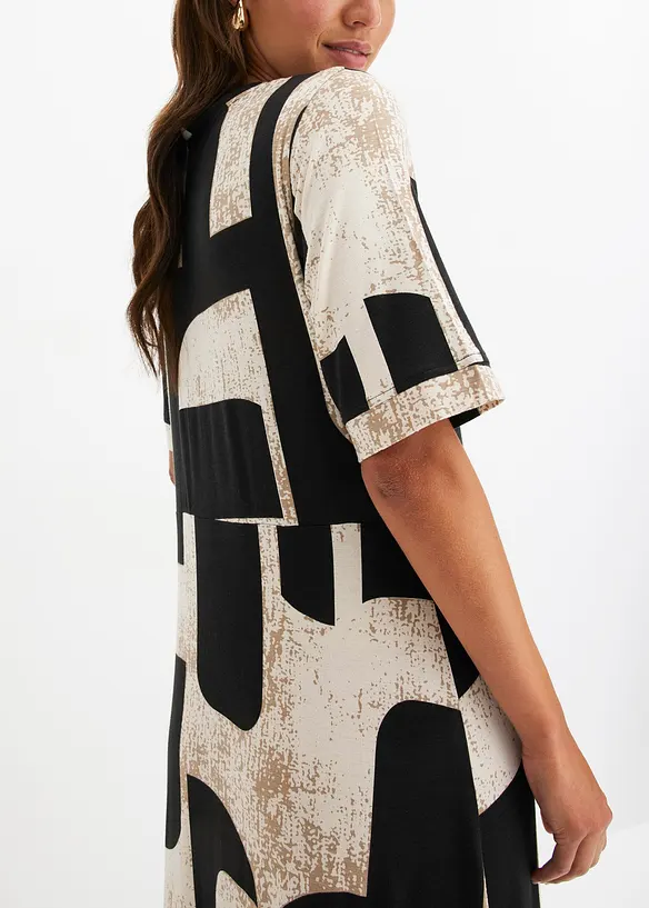 Abito lungo in morbido misto viscosa, bonprix