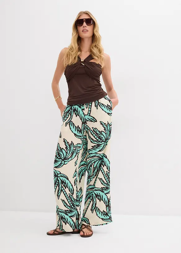 Pantaloni larghi in viscosa fluida, bonprix