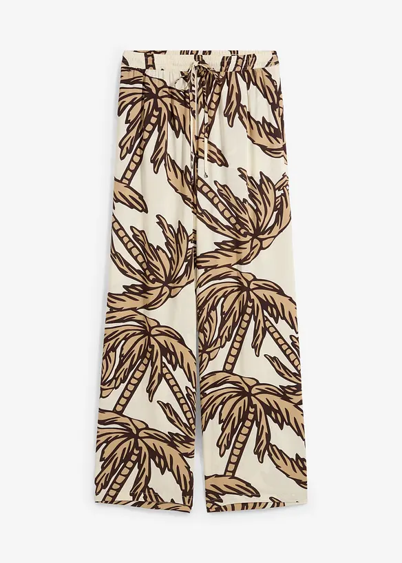 Pantaloni larghi in viscosa fluente, bonprix