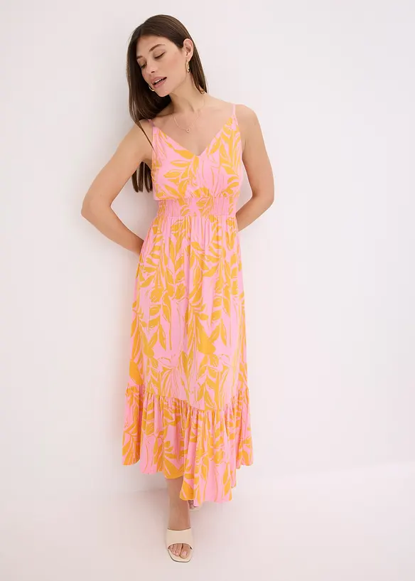 Abito con spalline in misto viscosa morbido, bonprix