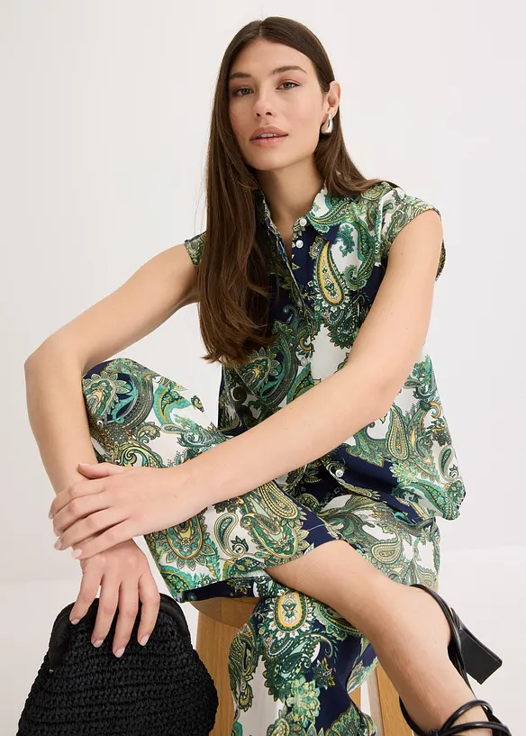 Camicetta fantasia in viscosa fluida, bonprix