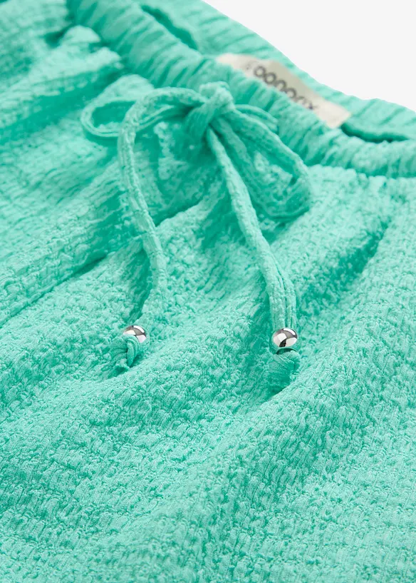 Shorts con elastico in vita in cr&ecirc;pe operato, bonprix