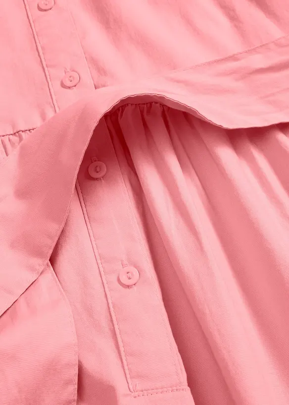 Abito chemisier in misto cotone elasticizzato, bonprix