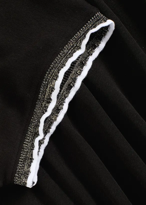 Maglia in puro cotone con finiture decorative, bonprix