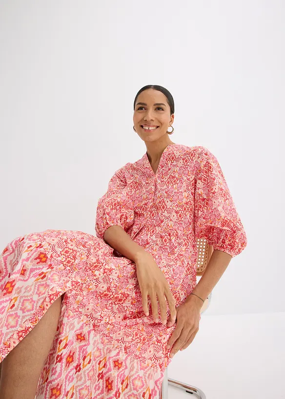 Abito midi in cotone leggero, bonprix