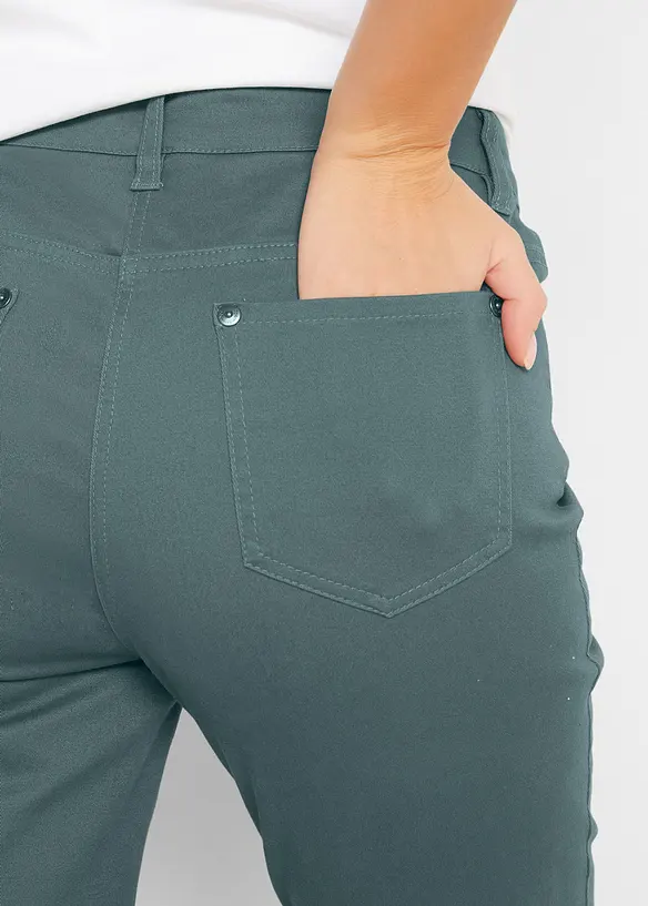 Pantaloni cropped a vita alta, bonprix