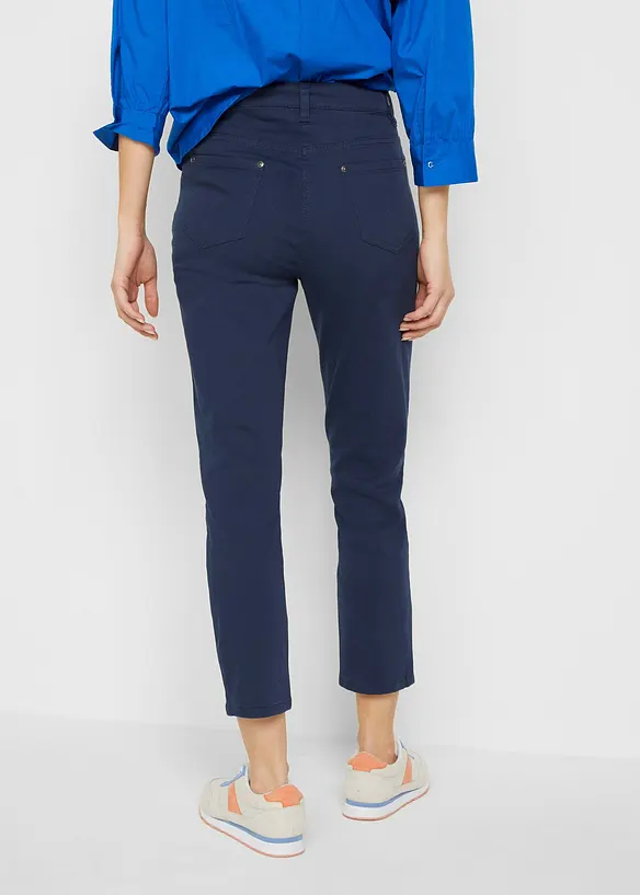 Pantaloni cropped a vita alta, bonprix