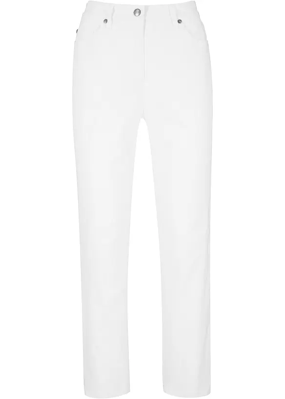 Pantaloni cropped a vita alta, bonprix