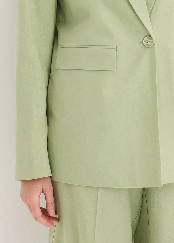 Blazer in misto lino, bonprix