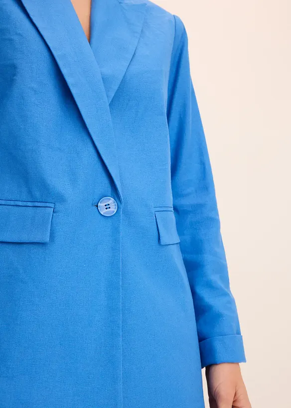 Blazer in misto lino, bonprix