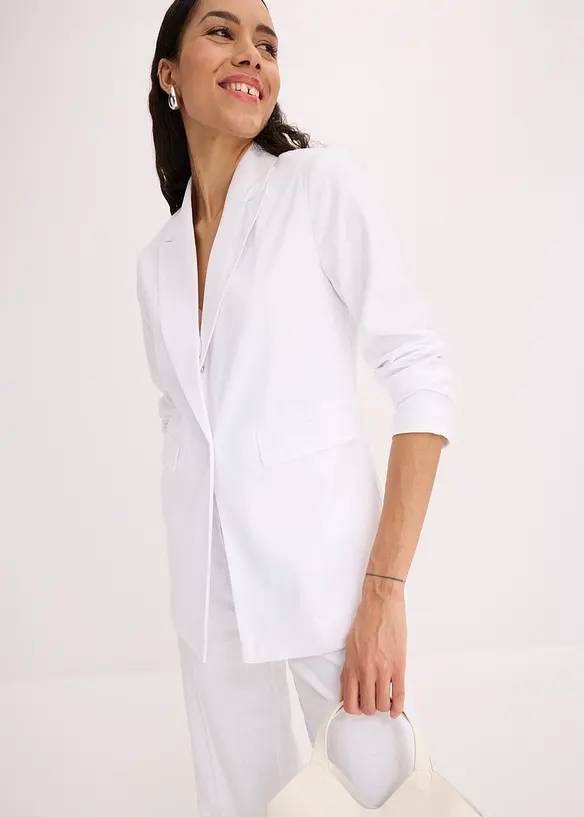 Blazer in misto lino, bonprix