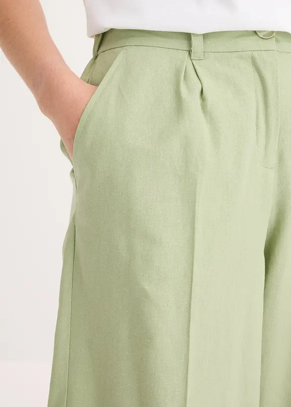 Bermuda in misto lino, bonprix