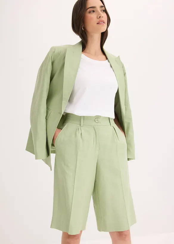 Bermuda in misto lino, bonprix