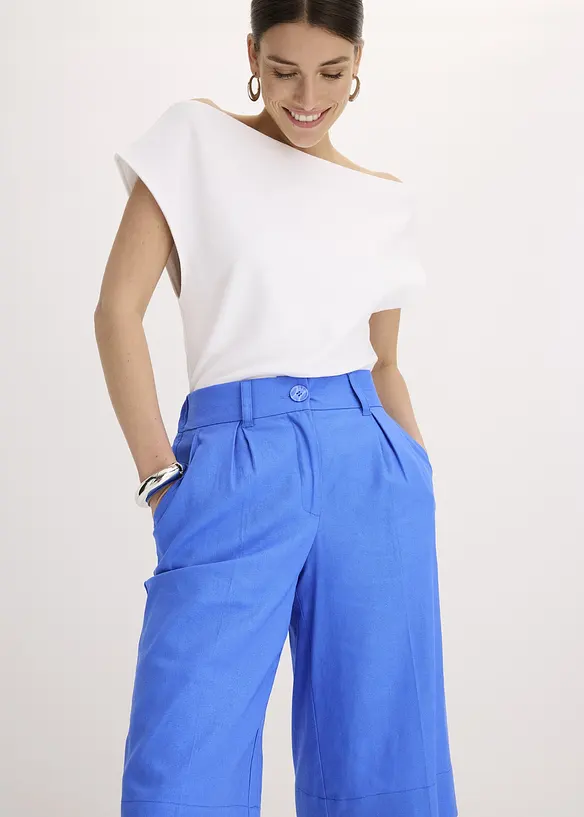 Bermuda in misto lino, bonprix