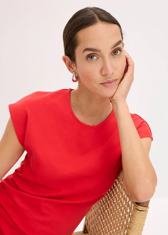 Abito midi arricciato in vita, bonprix