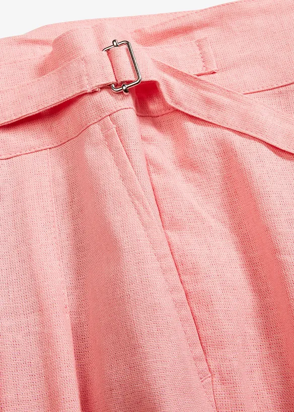 Pantaloni a palazzo in misto lino leggero, bonprix
