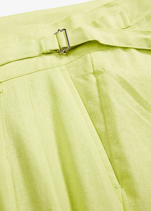 Pantaloni a palazzo in misto lino leggero, bonprix