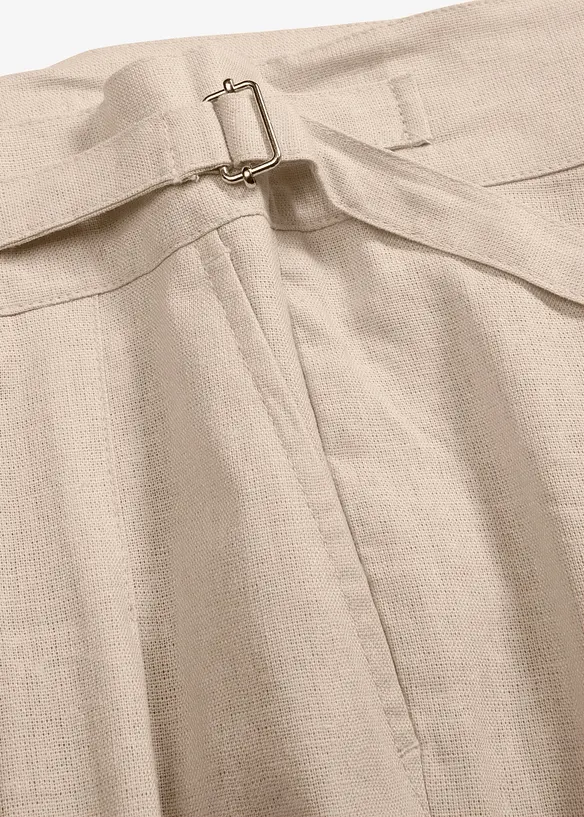 Pantaloni a palazzo in misto lino leggero, bonprix