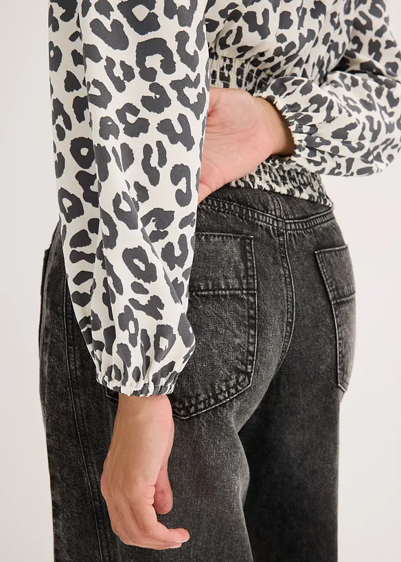 Blusa con arricciatura, bonprix