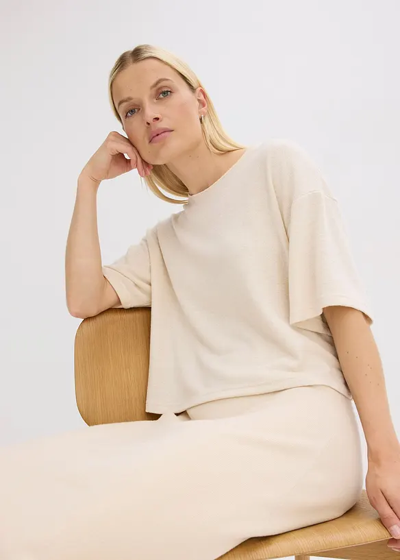 T-shirt boxy cropped, bonprix