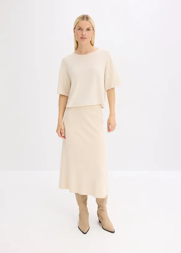 T-shirt boxy cropped, bonprix