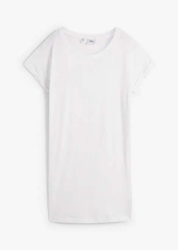 T-shirt lunga in puro cotone, bonprix