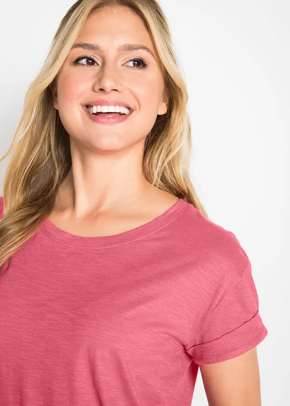 T-shirt lunga in puro cotone, bonprix