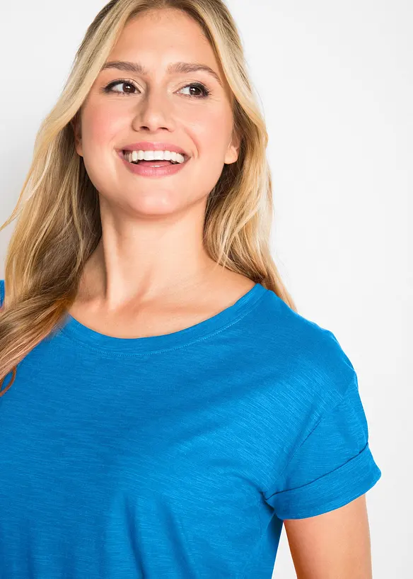 T-shirt lunga in puro cotone, bonprix